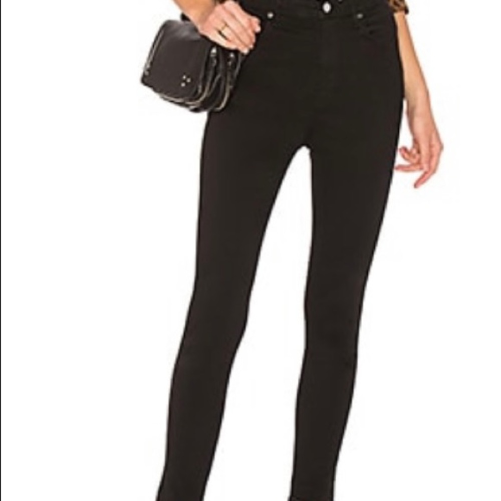 Agolde Black Skinny High Rise Jeans